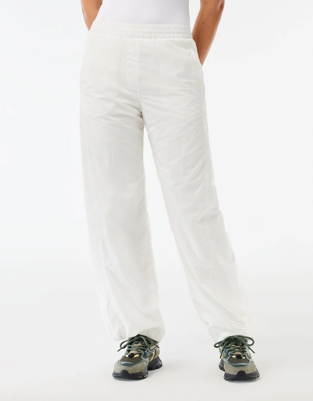 Wide Leg Nylon Track Pants, 7 of 6