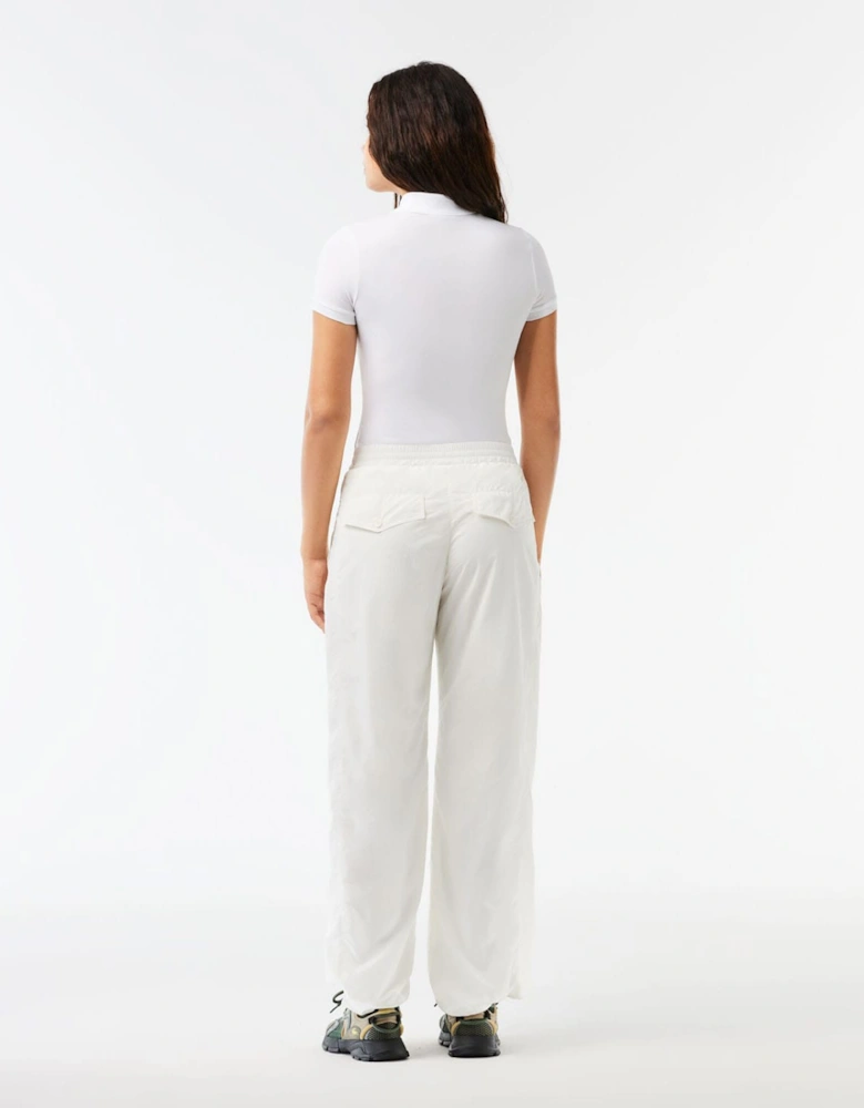 Wide Leg Nylon Track Pants
