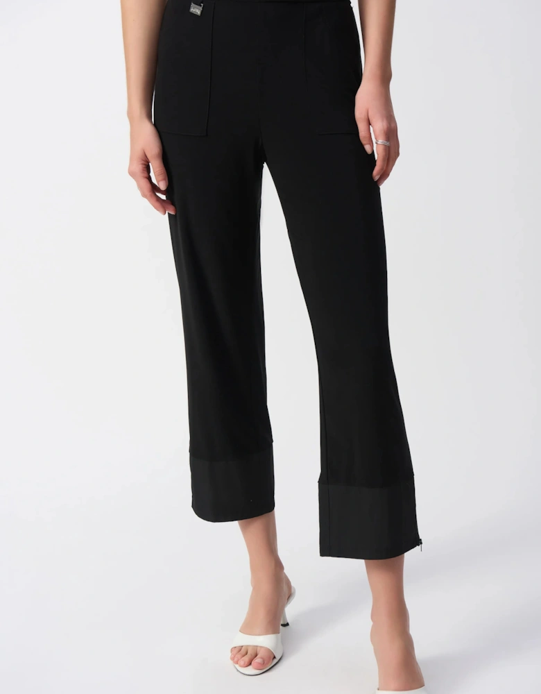 Silky knit and memory straight pants