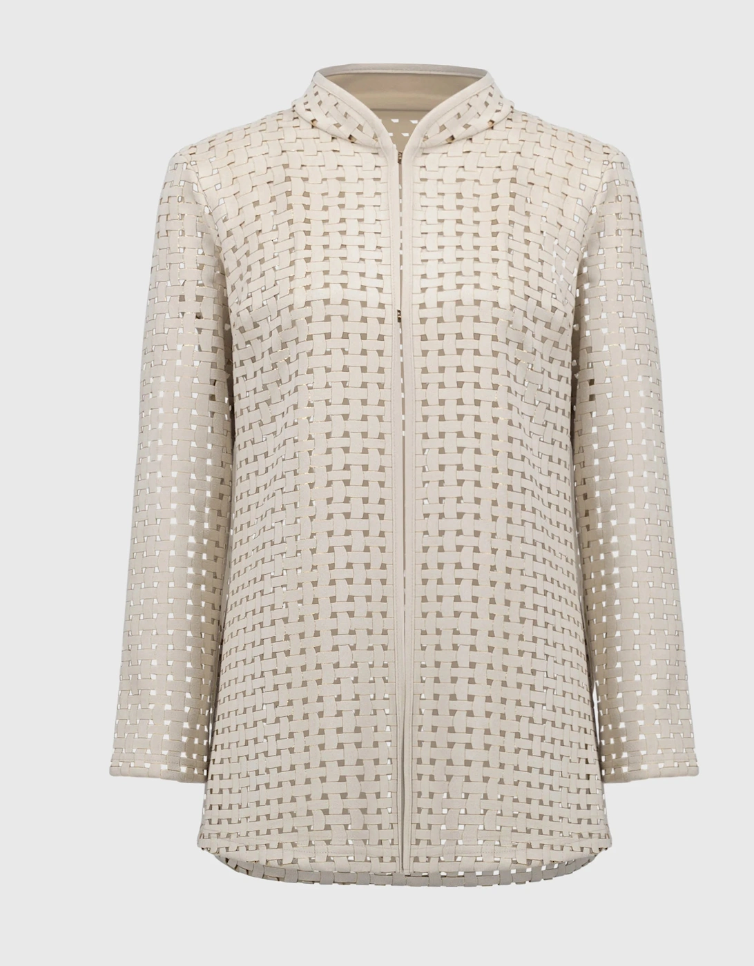 Laser cut faux suede straight cover up, 6 of 5