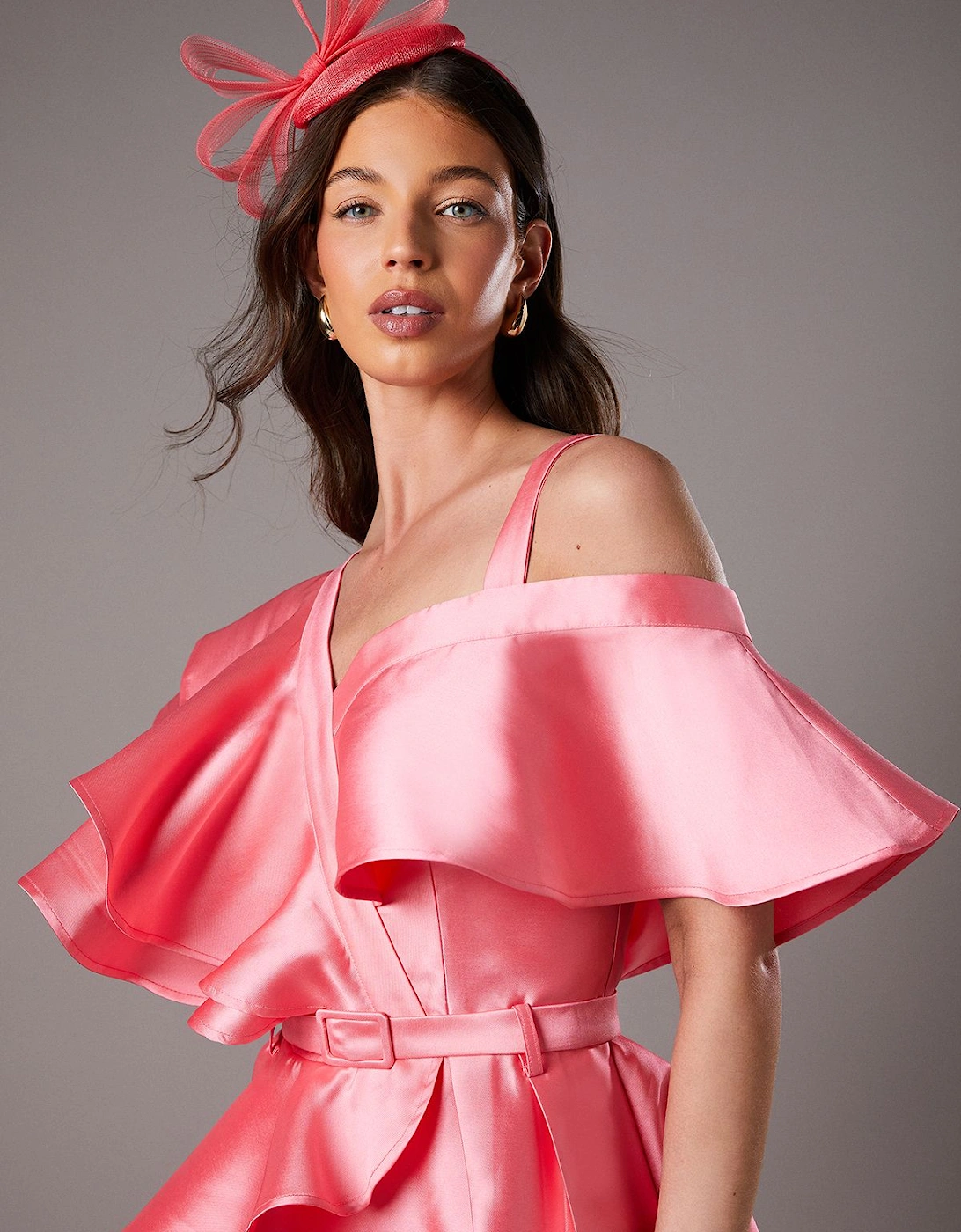 Lisa Tan Mesh Bow Pillbox Fascinator, 2 of 1