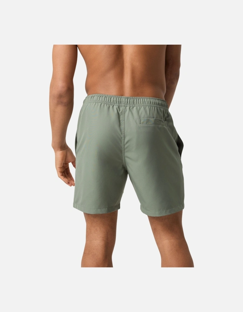 Borg Logo Swim Shorts, Agave Green