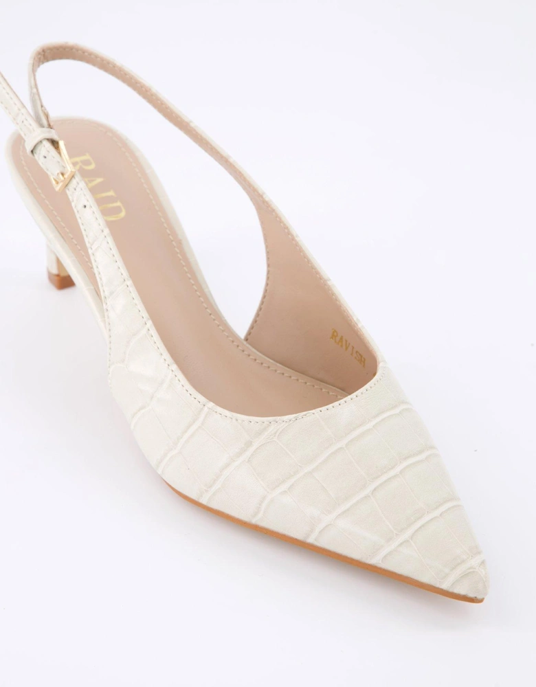 Ravish Shoes - Beige Croc