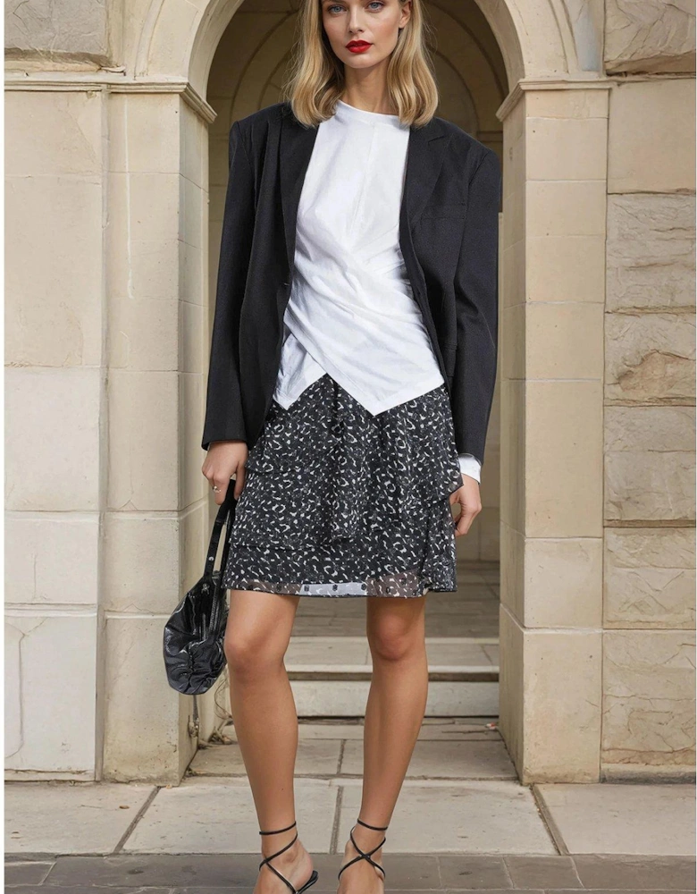 Decoy Mini Skirt In Polka Dot - Black
