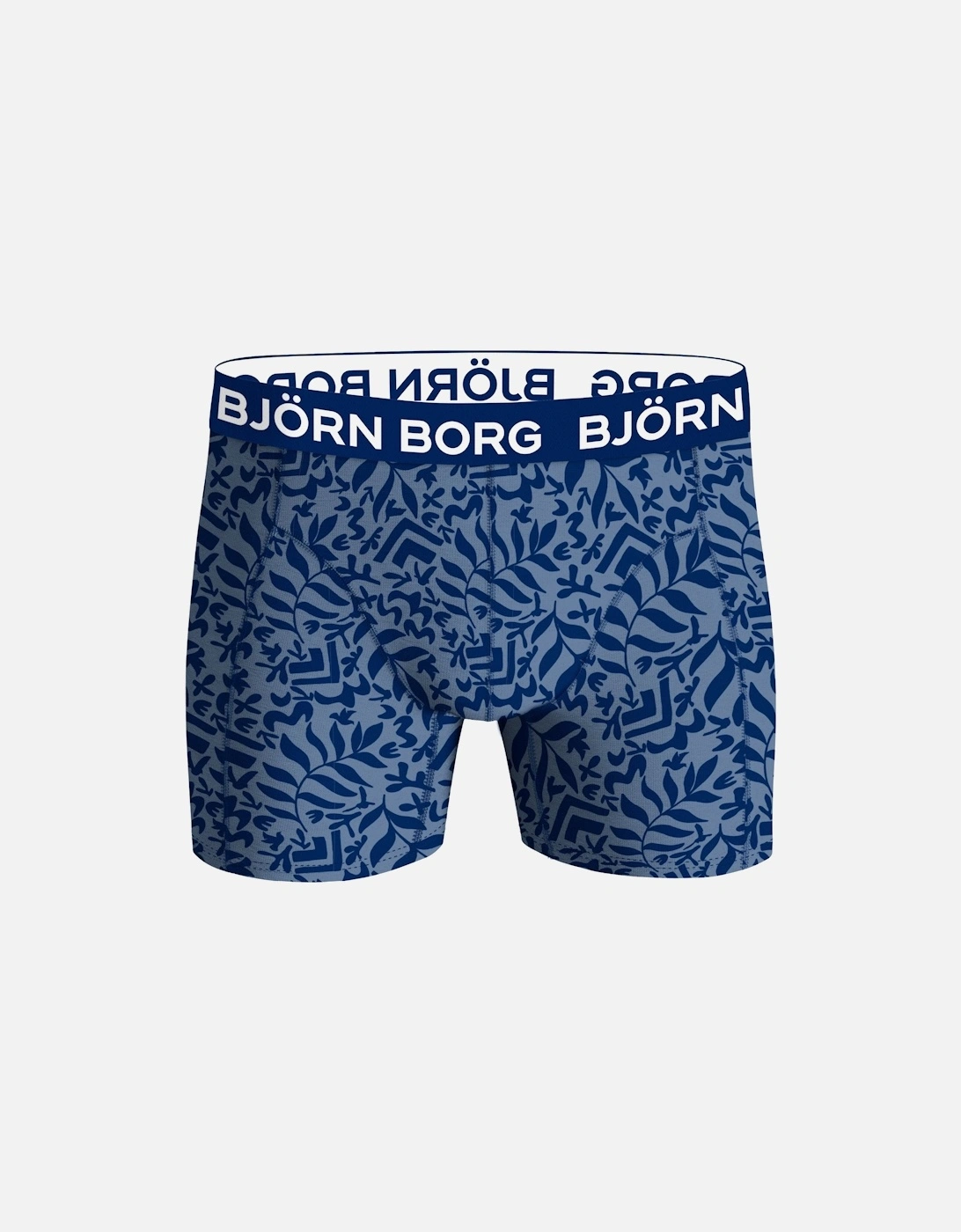 2-Pack Fern Leaf Bamboo Boxer Briefs, Blue