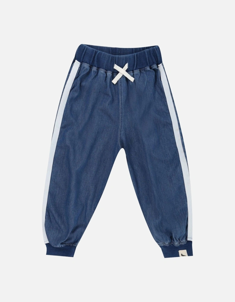 Kids Denim Joggers - Blue