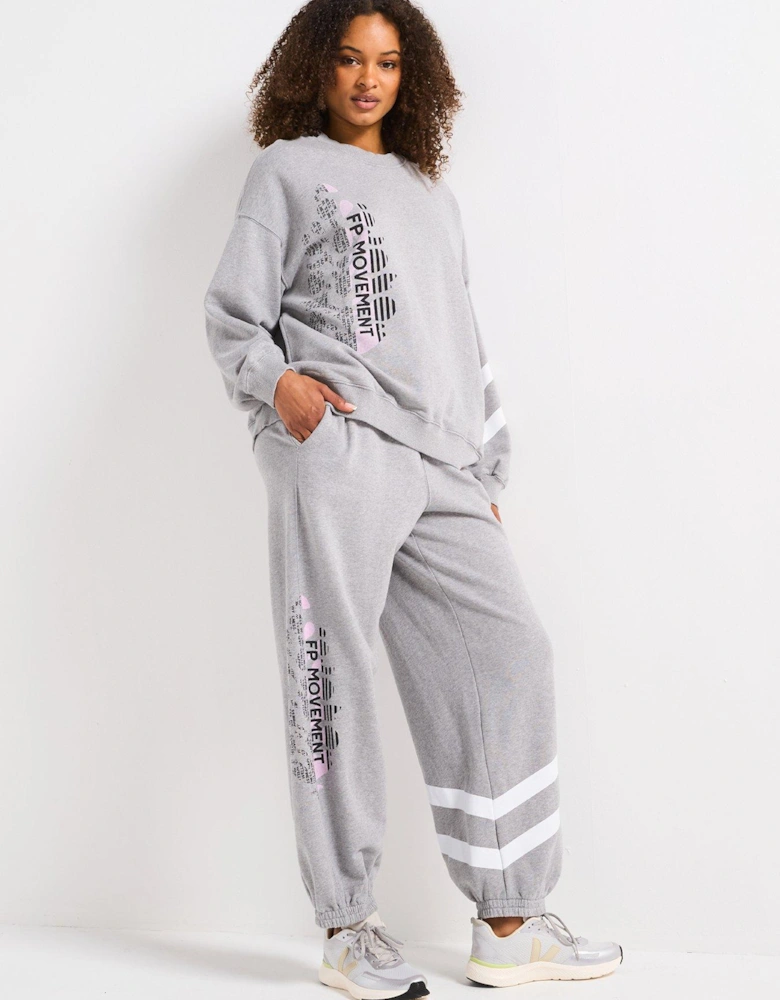Womens Training All Star Logo Crew Sweat - Grey