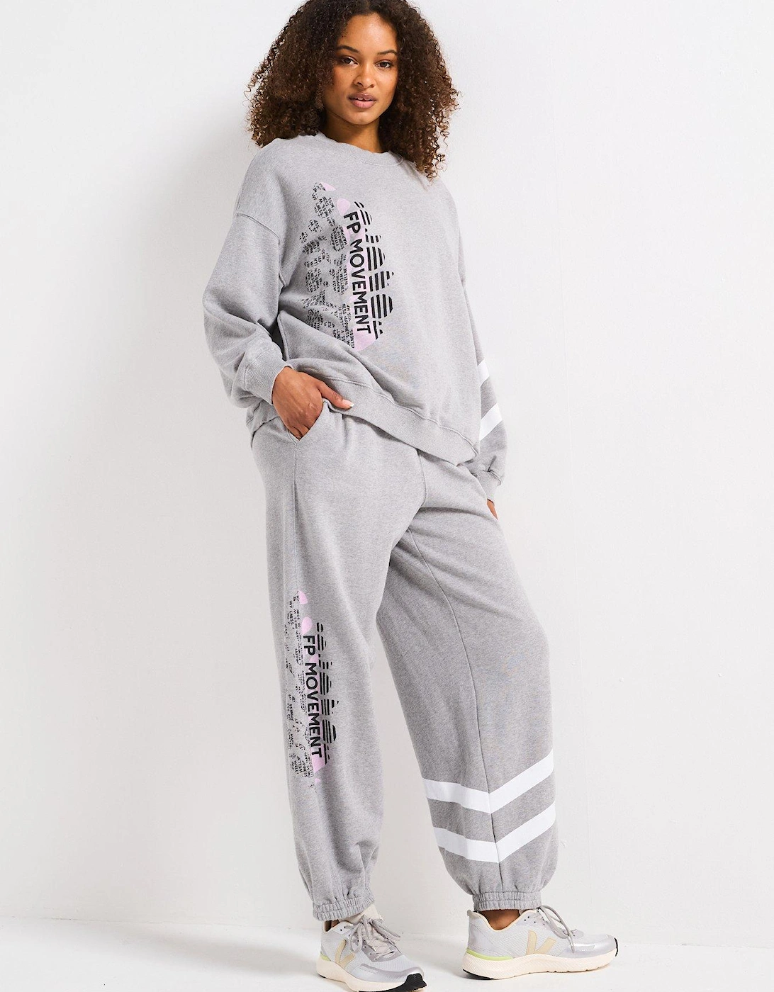 Womens Training All Star Logo Crew Sweat - Grey