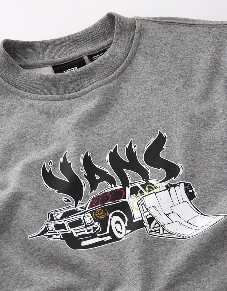 Kid's Copout Loose Crew Sweatshirt - Grey