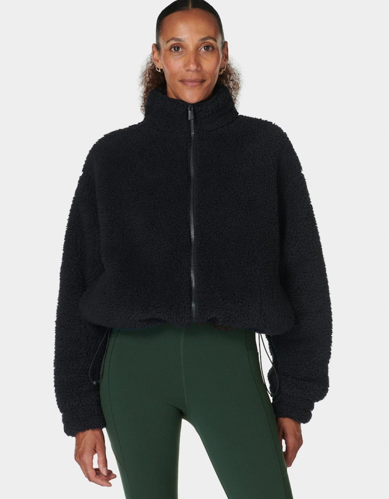Womens Training Canyon Fleece Zip Up - Black