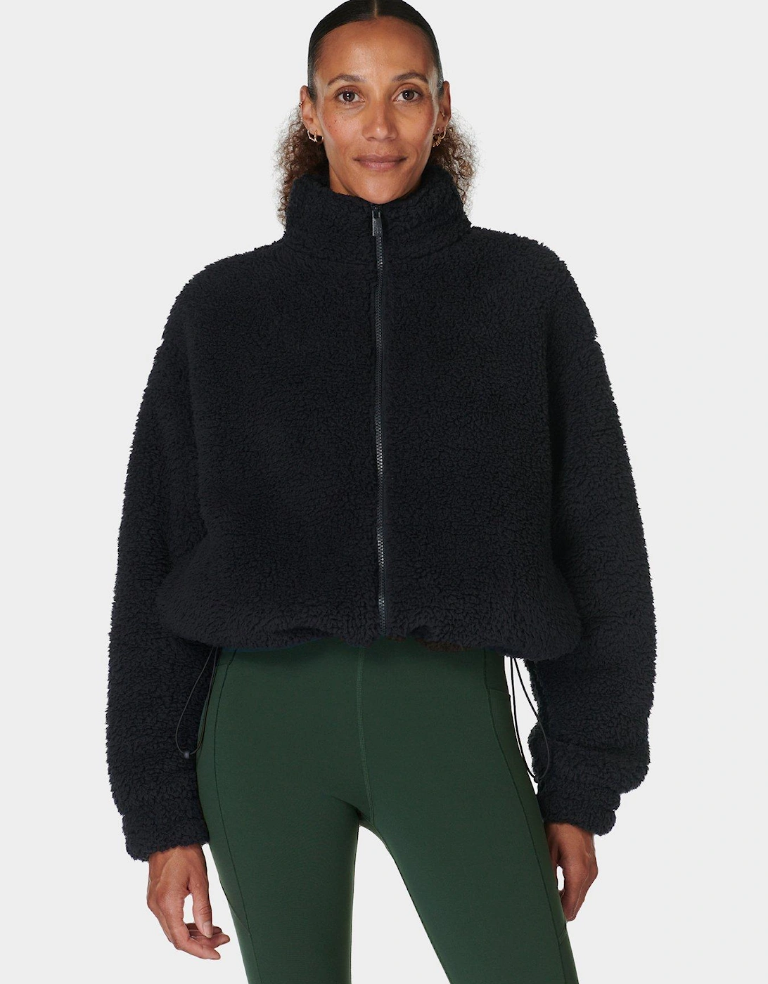 Womens Training Canyon Fleece Zip Up - Black