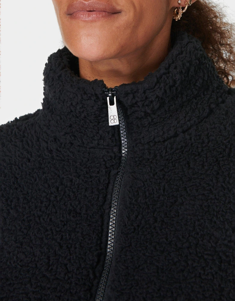 Womens Training Canyon Fleece Zip Up - Black