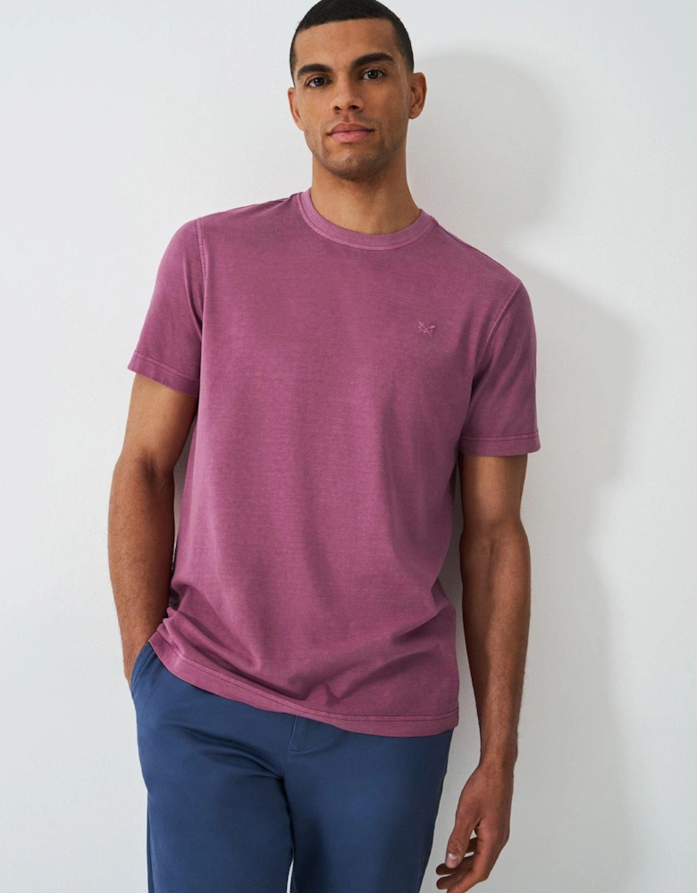 Garment Dyed Short Sleeve T-shirt - Purple
