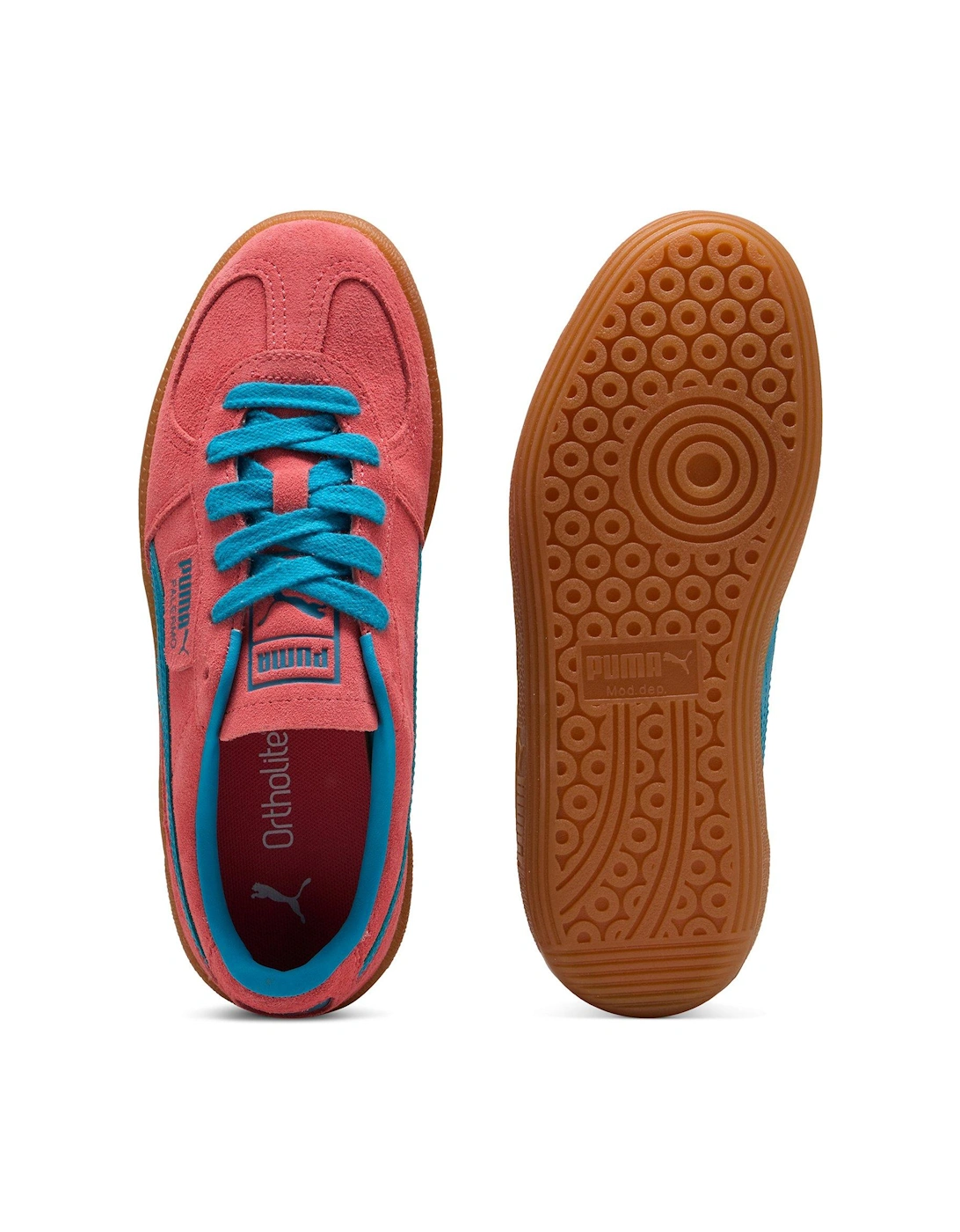 Women's Palermo-Peach Trainers  - Orange