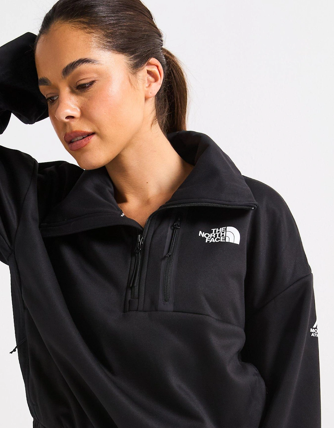 Women's Mountain Athletic 1/4 Zip Fleece - Black