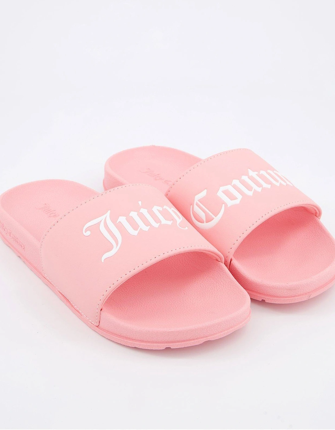 Collegiate Embossed Pu Slider Sandal - Pink, 2 of 1