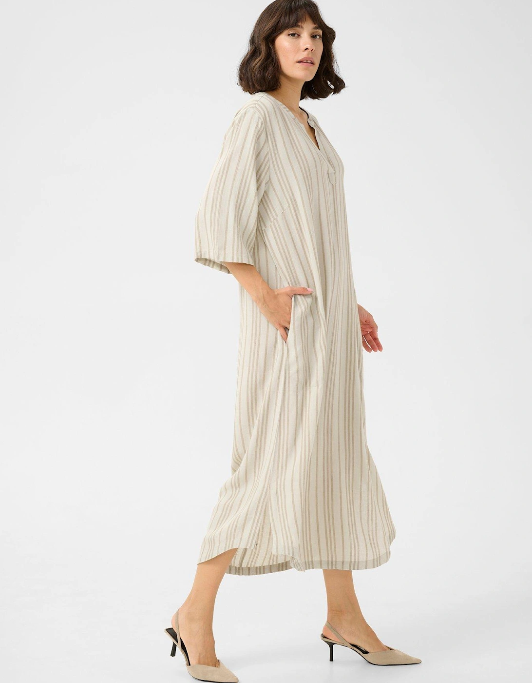 Milia Kaftan Dress - Neutral, 2 of 1