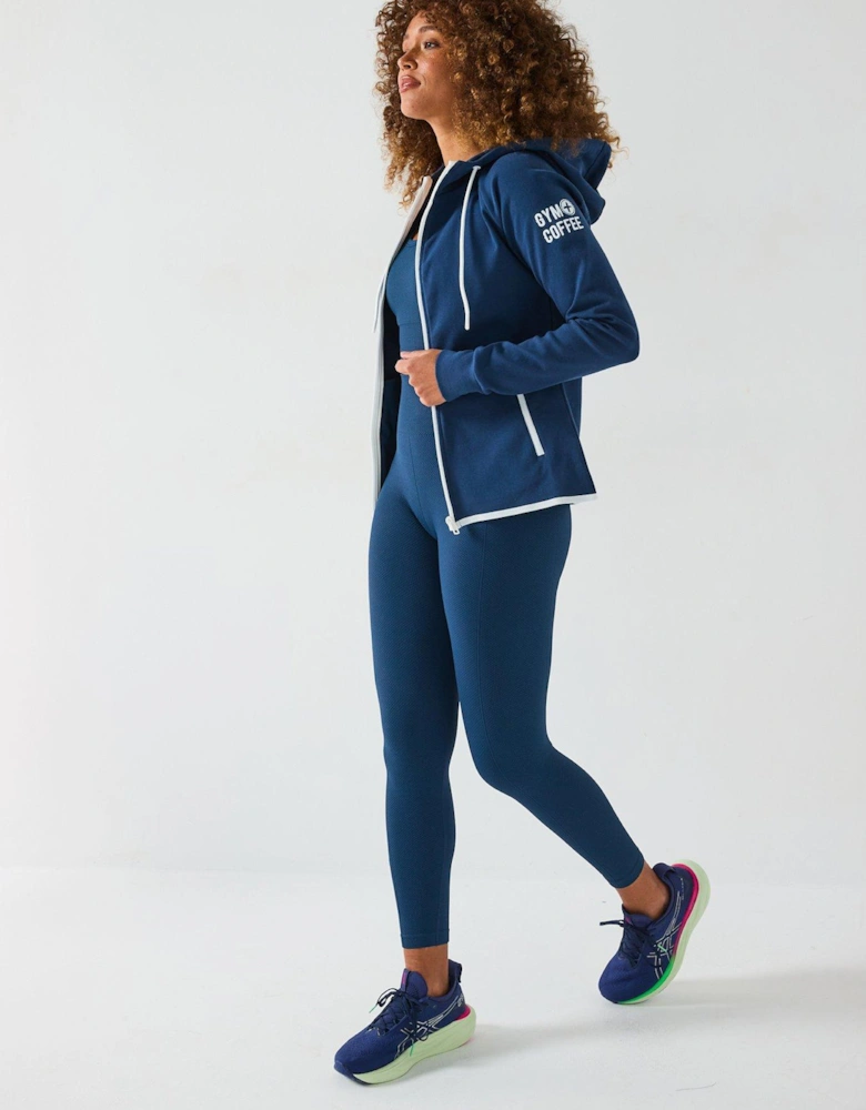 Womens Training Chill Zip Hoodie - Blue