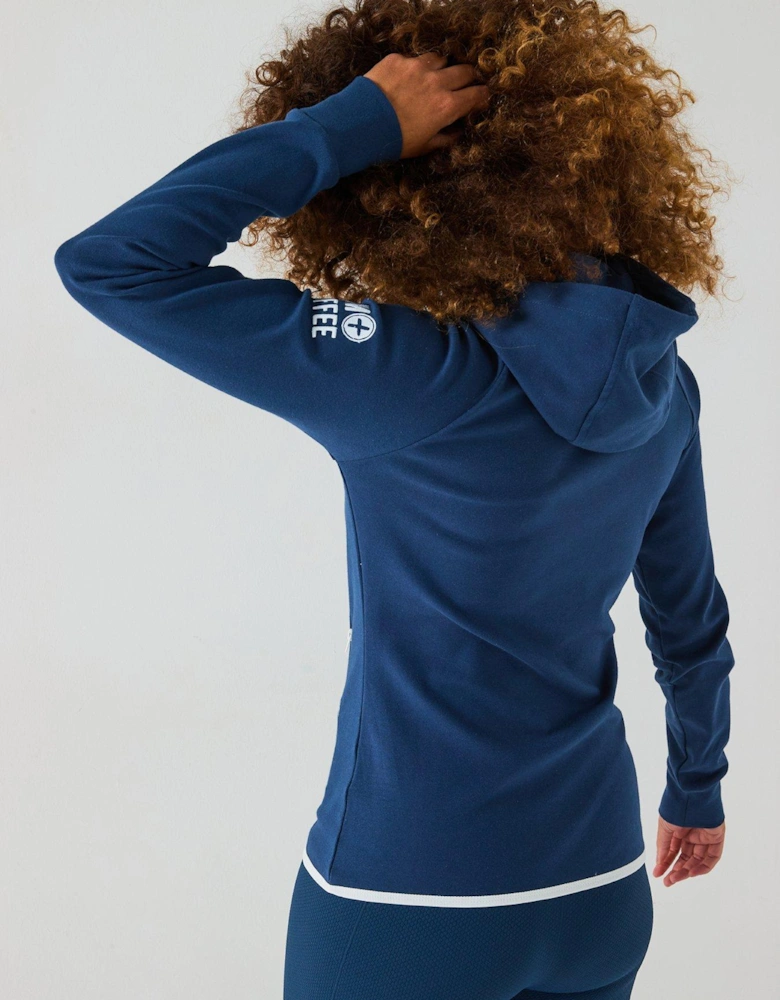 Womens Training Chill Zip Hoodie - Blue