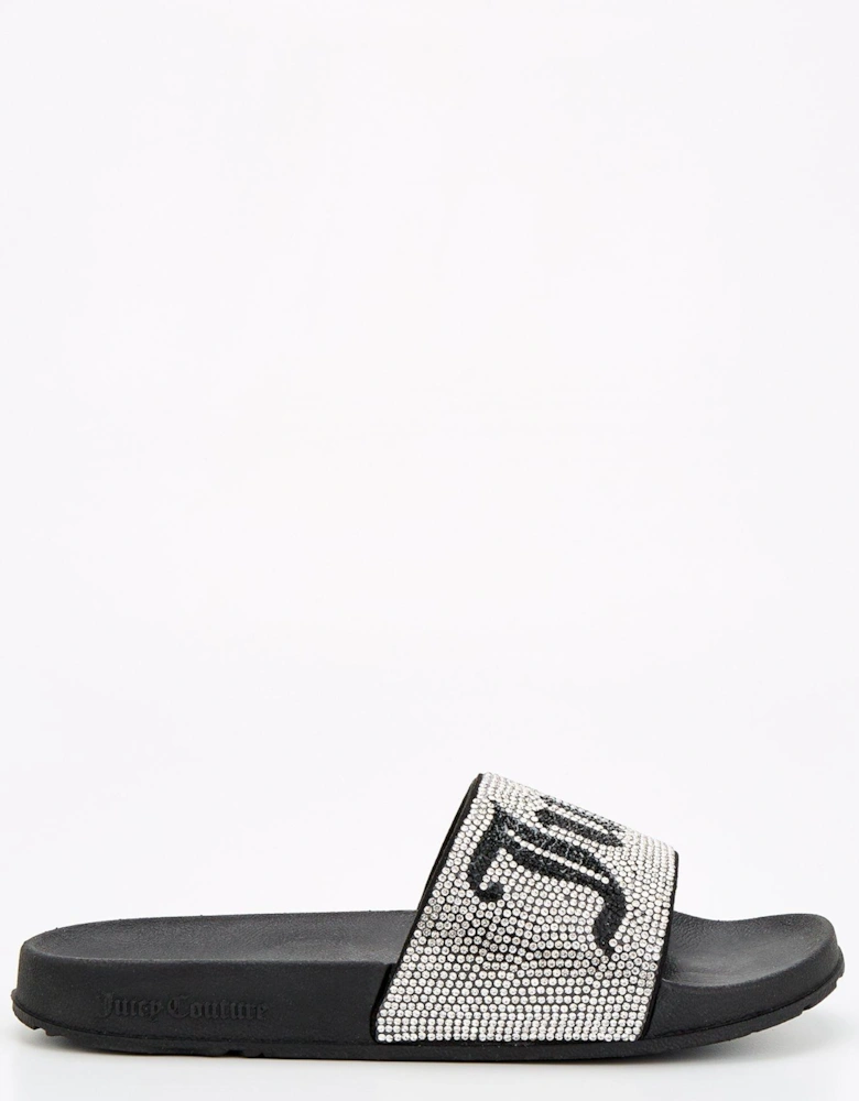 Donna Diamante Slide - Black