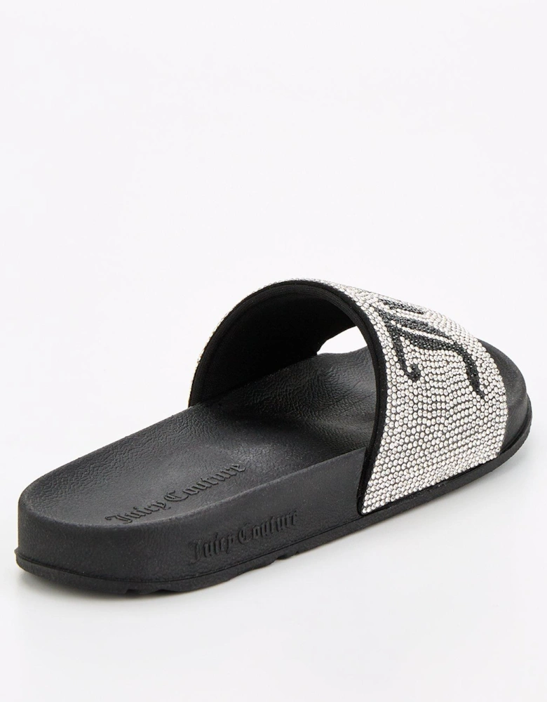 Donna Diamante Slide - Black