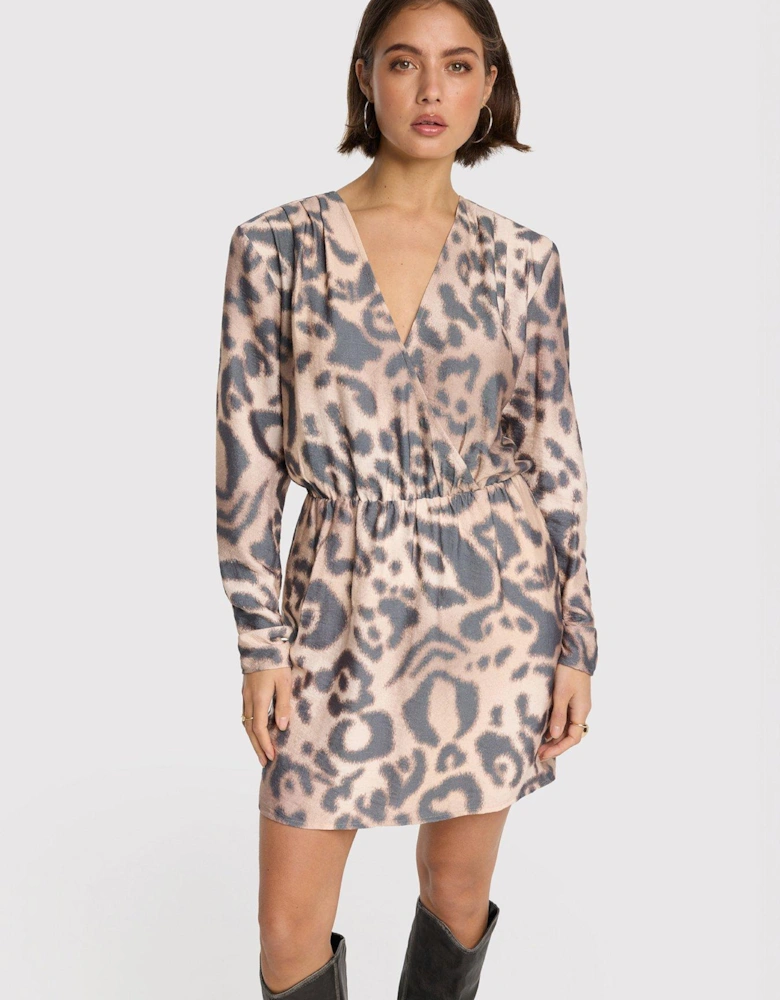 Jaguar Fake Wrap Dress