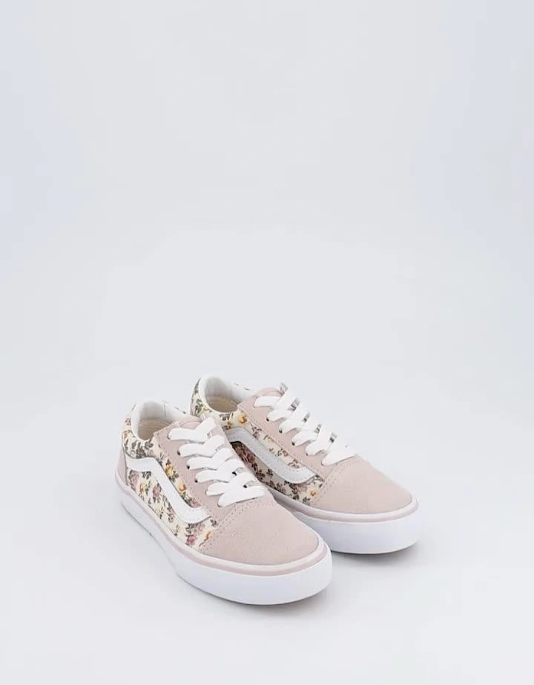 Kids Old Skool Floral Print Trainers - Pink