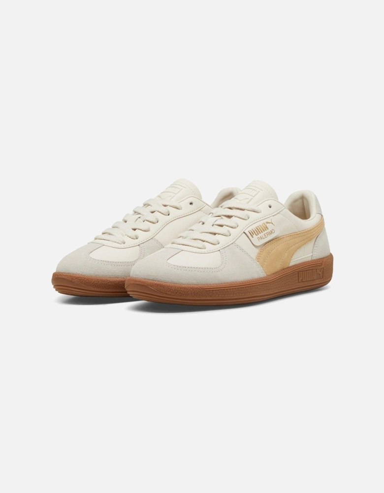 Unisex Palermo Leather Trainers - Grey