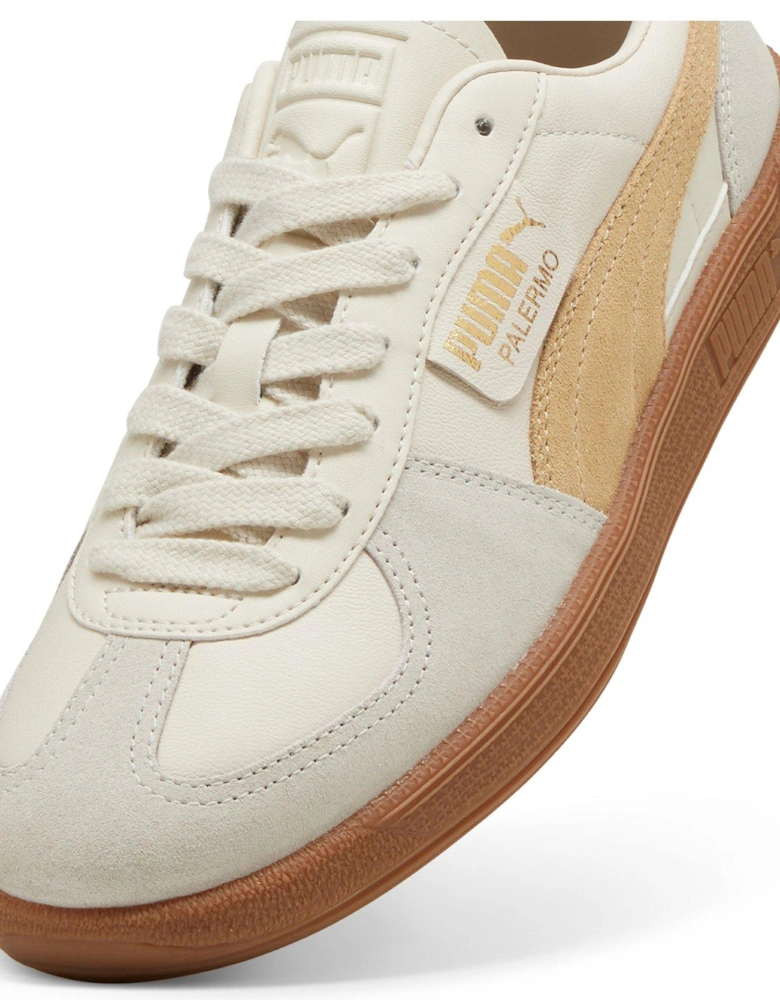 Unisex Palermo Leather Trainers - Grey