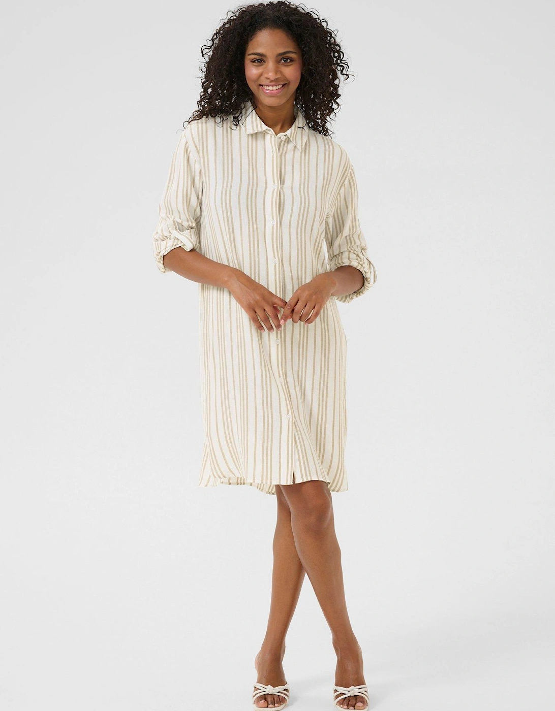 Milia Shirt Dress - Neutral, 2 of 1