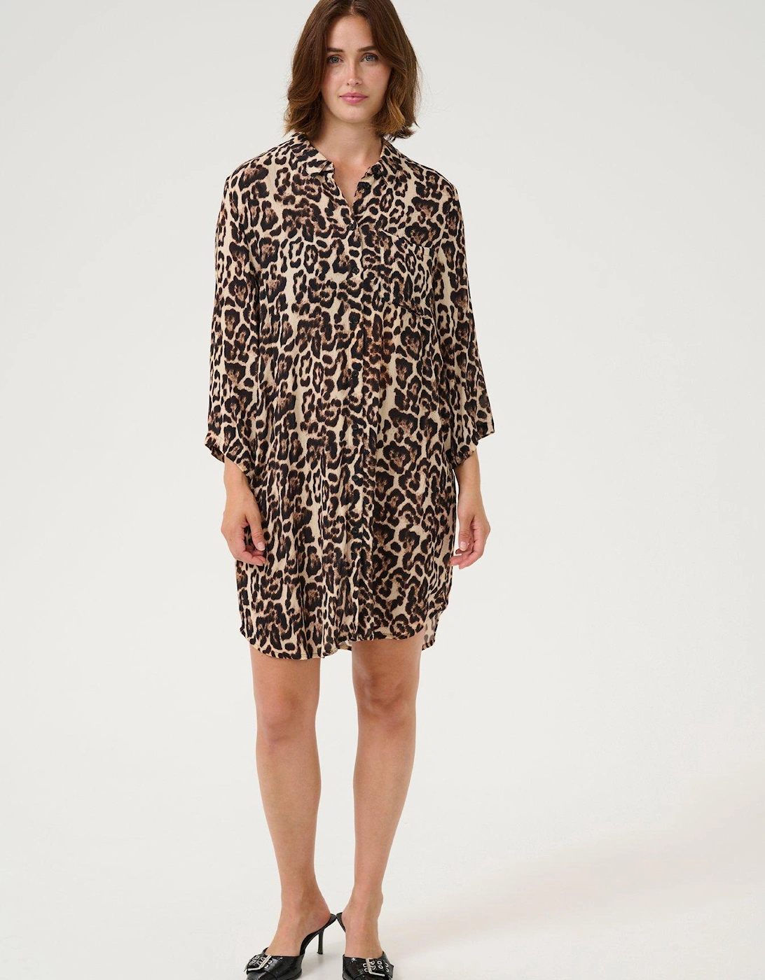 Hildur Leopard Print Dress - Neutral, 2 of 1