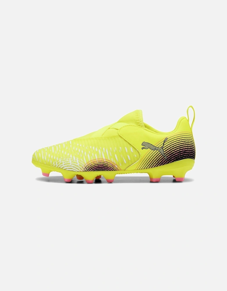 Junior Future 8 Match Laceless Firm Ground Football Boots - Yellow