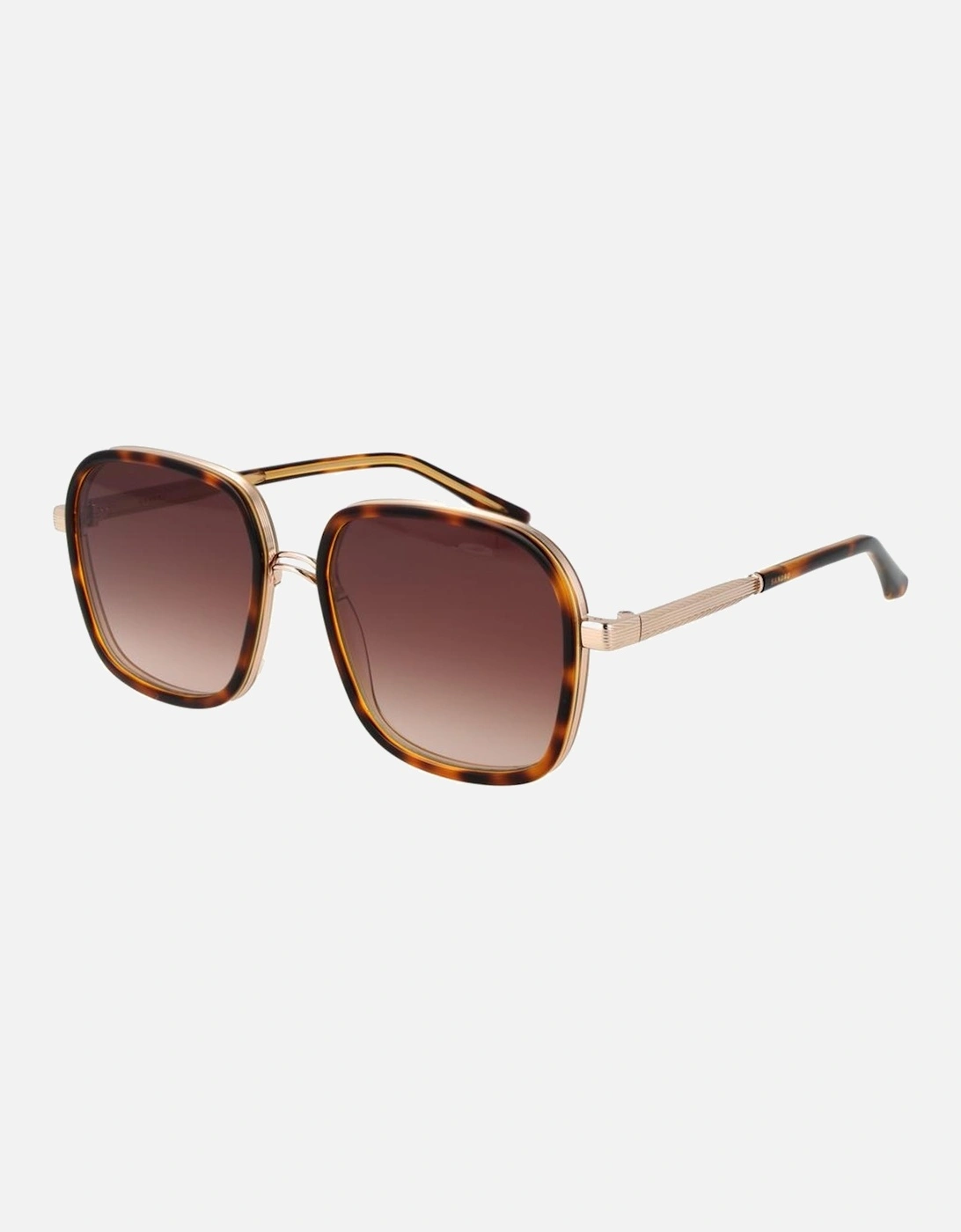 Square Gradient Brown Acetate Sunglasses Women, 4 of 3