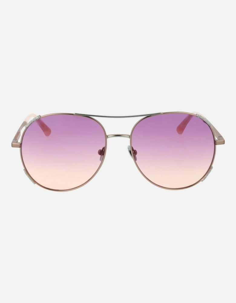 Aviator Gradient Lens Acetate Sunglasses Women - Pink