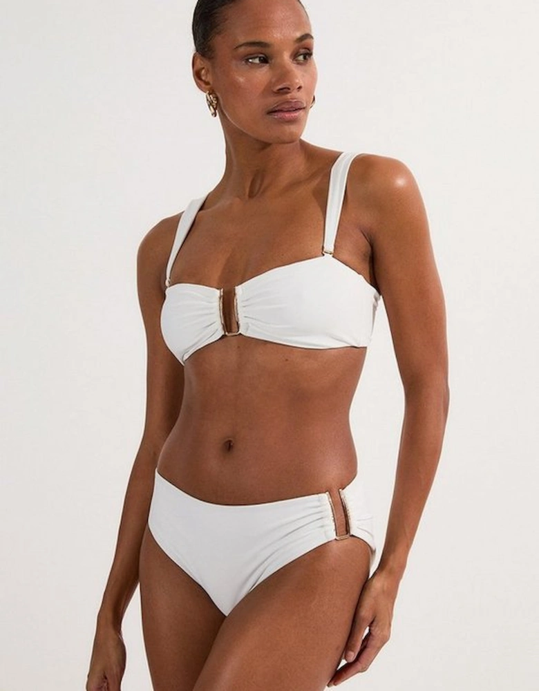 Bikini Bottoms With Gold Trim