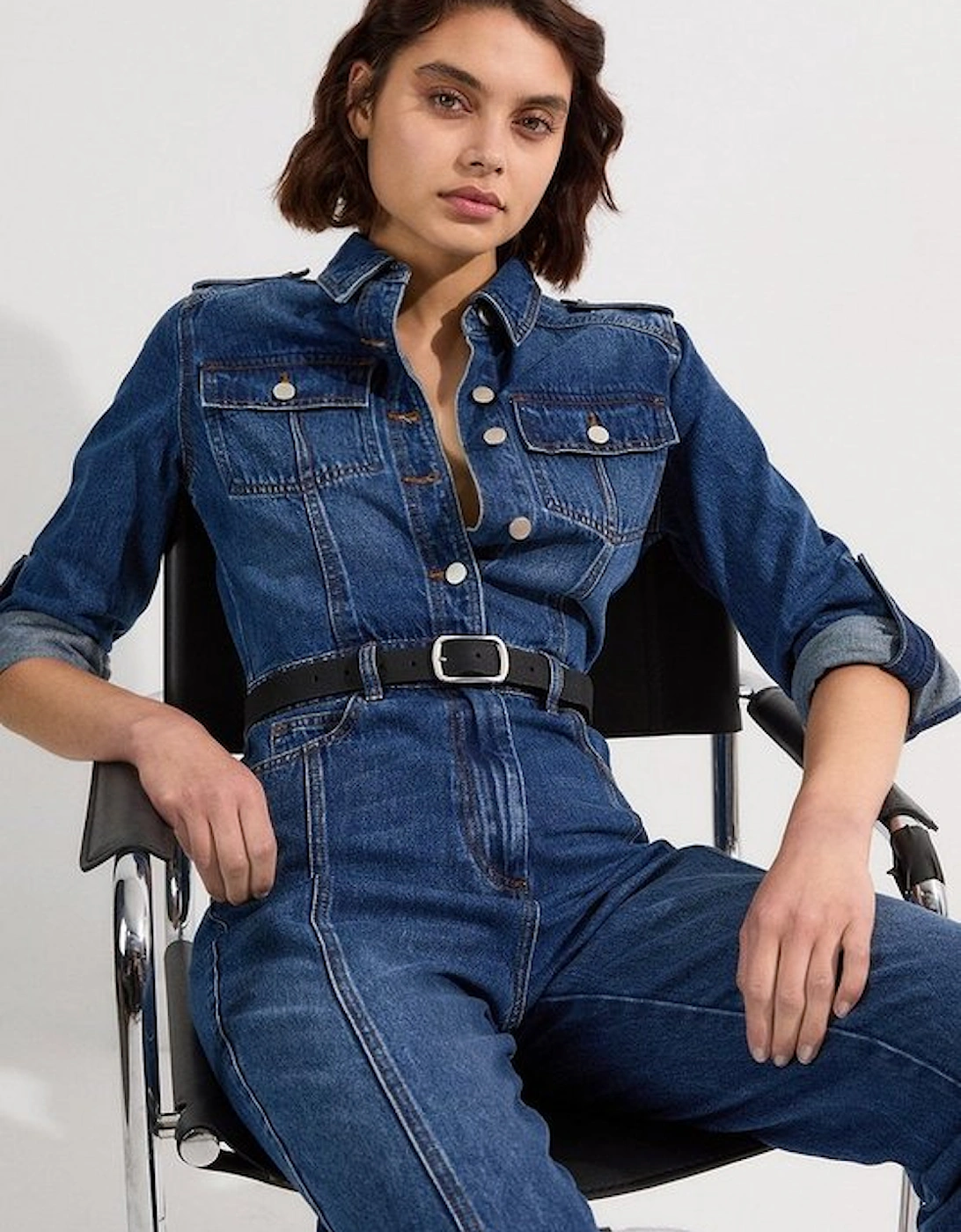 Denim Boiler Jumpsuit, 4 of 3