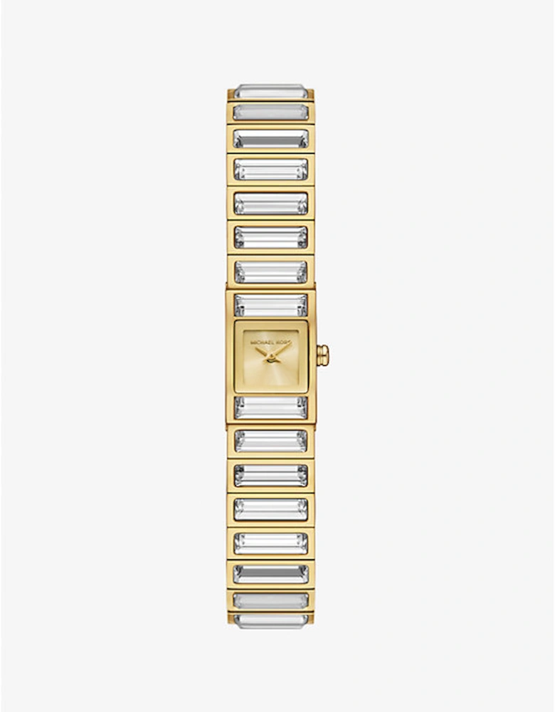 Limited-Edition Mini Darrington Pavé Bezel Gold-Tone Watch