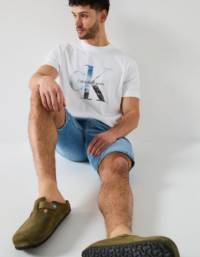Photo Monogram T-Shirt - White