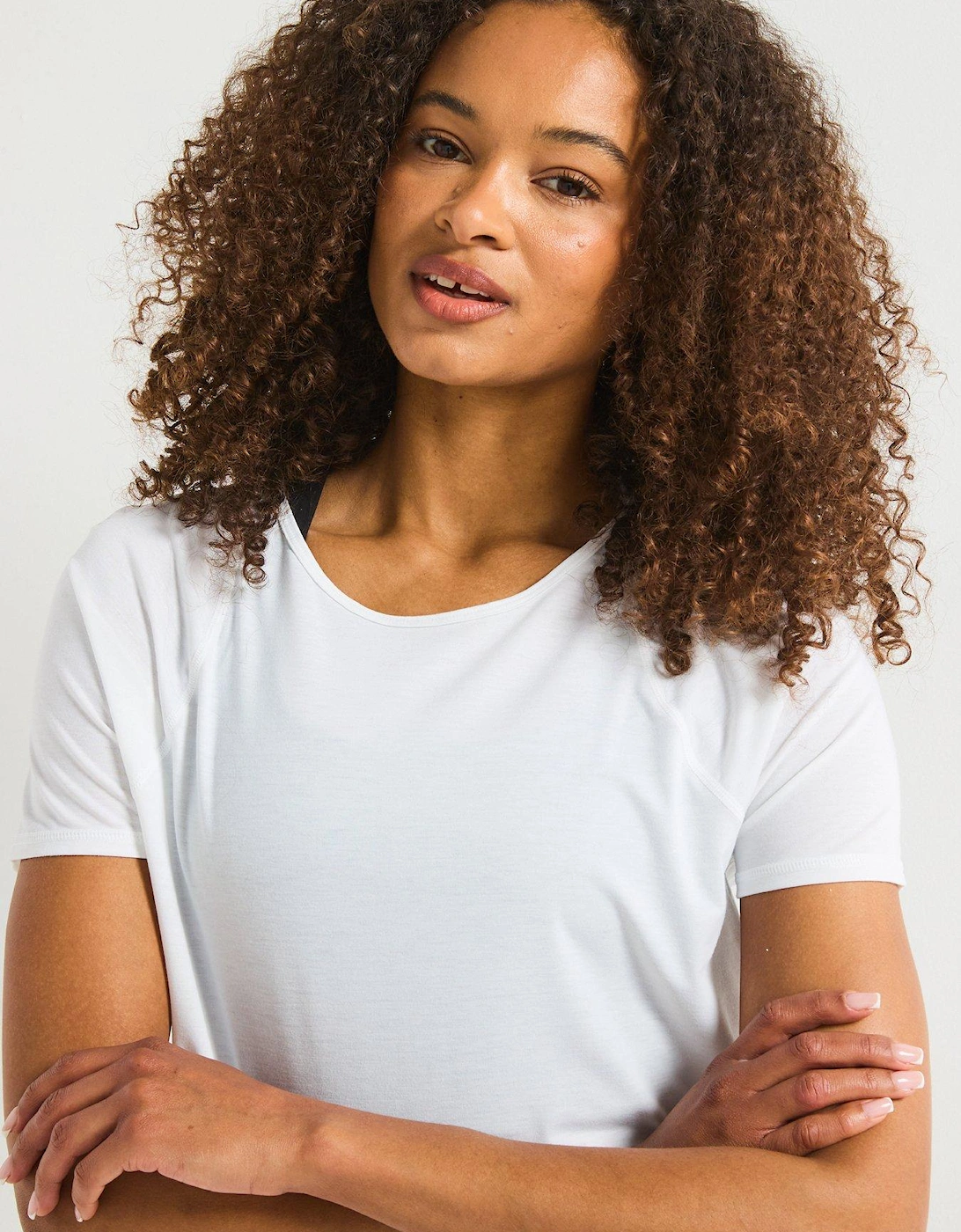 Womens Training Breathe Easy Short Sleeve Top - White