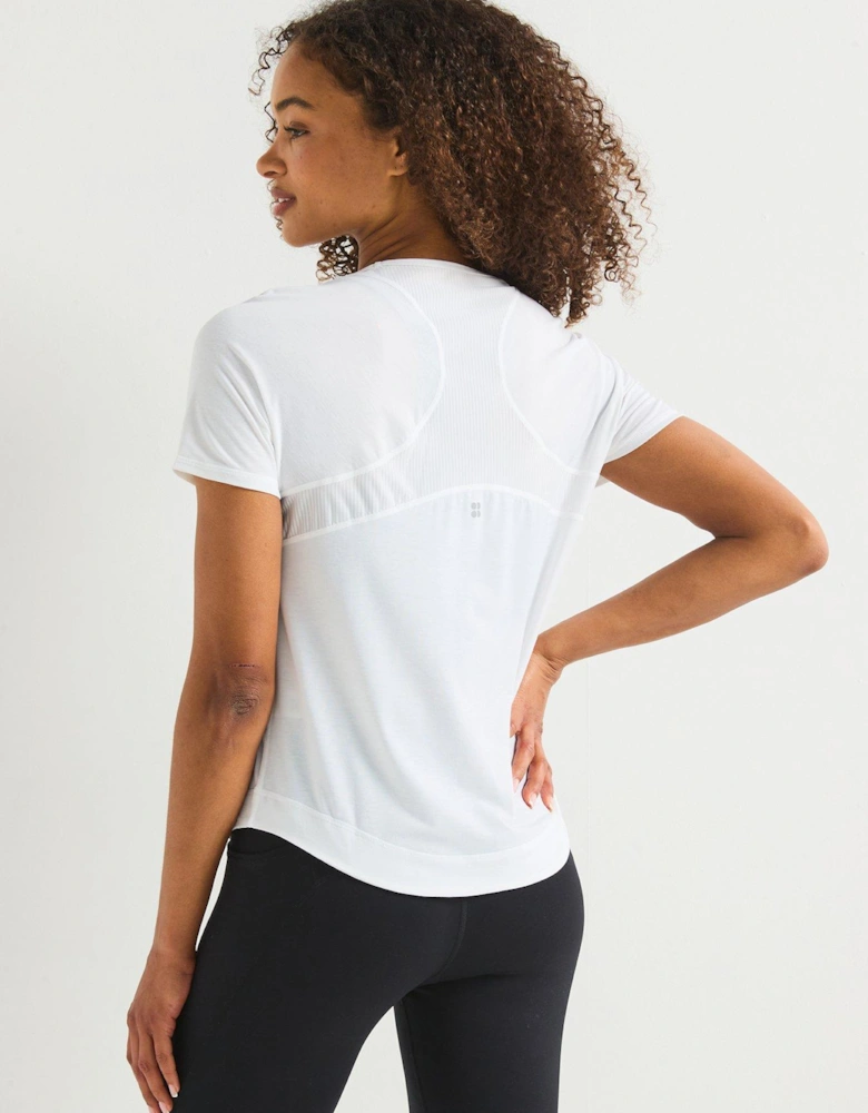 Womens Training Breathe Easy Short Sleeve Top - White