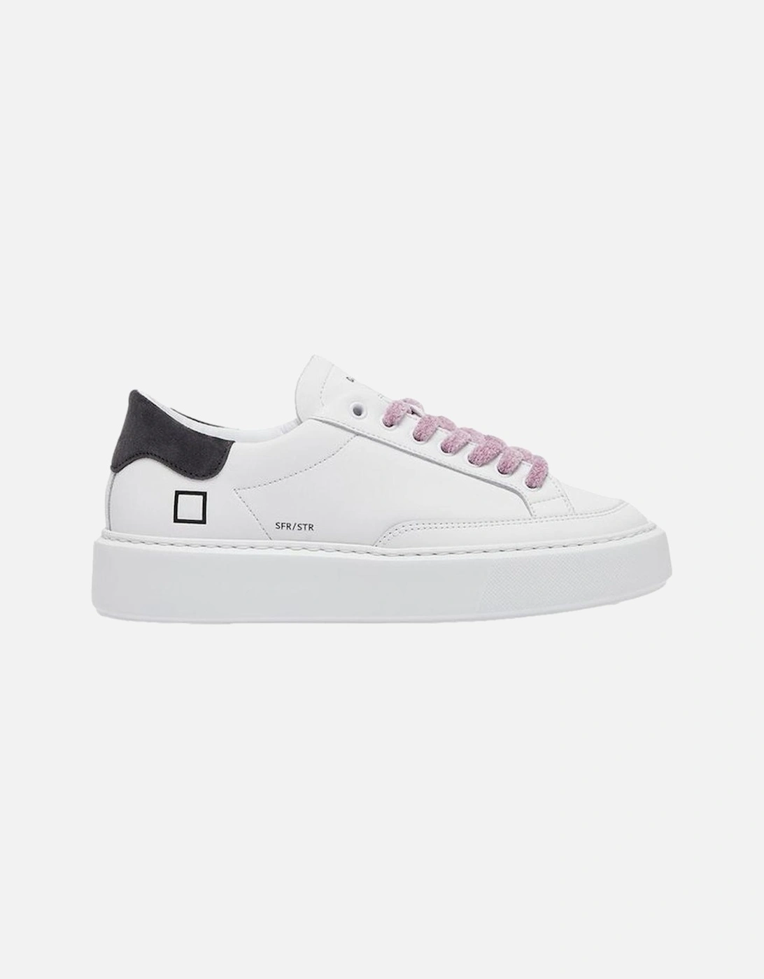 Leather Stripe Sneakers with Logo Detailing Women - Beige, 5 of 4