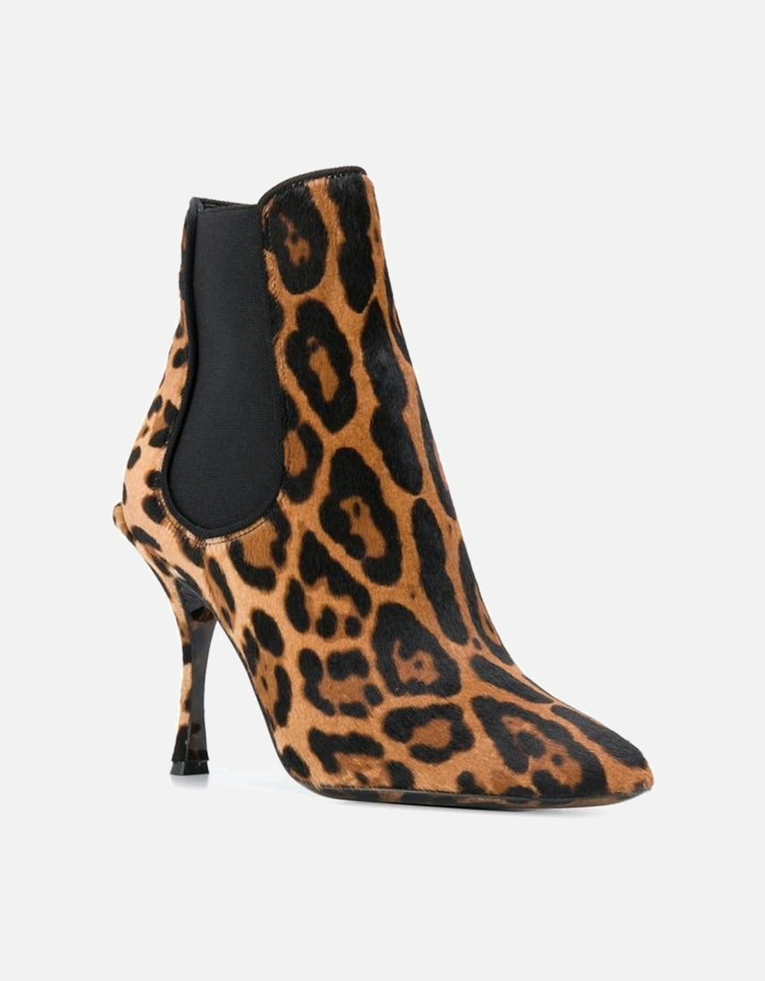 Leopard Print Pointed Stiletto Ankle Boots Women - Brown, 5 of 4