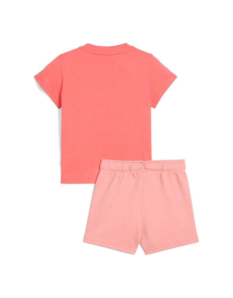 Toddler Girls T-Shirt and Short Set - Pink