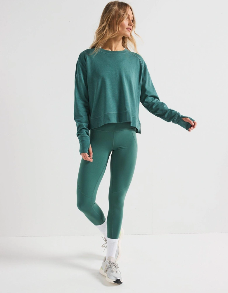 Womens Training After Class Sweatshirt - Green