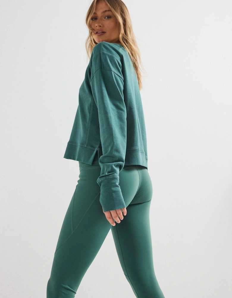 Womens Training After Class Sweatshirt - Green