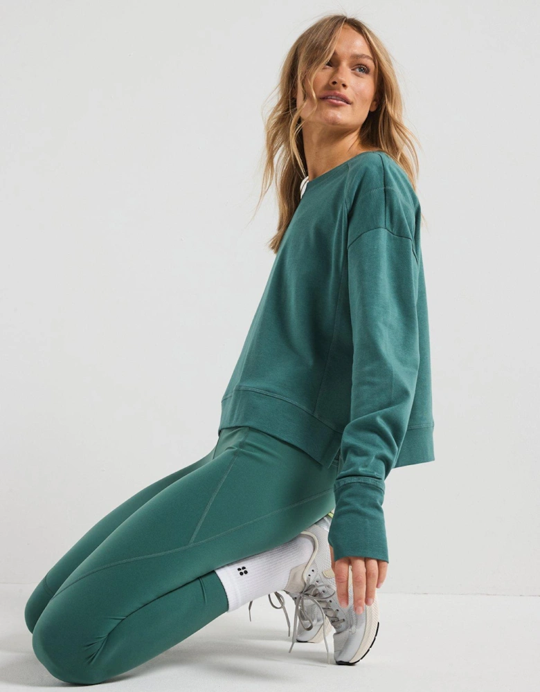 Womens Training After Class Sweatshirt - Green