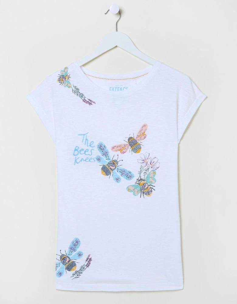 Betty Bee Graphic Pyjama T-Shirt - White