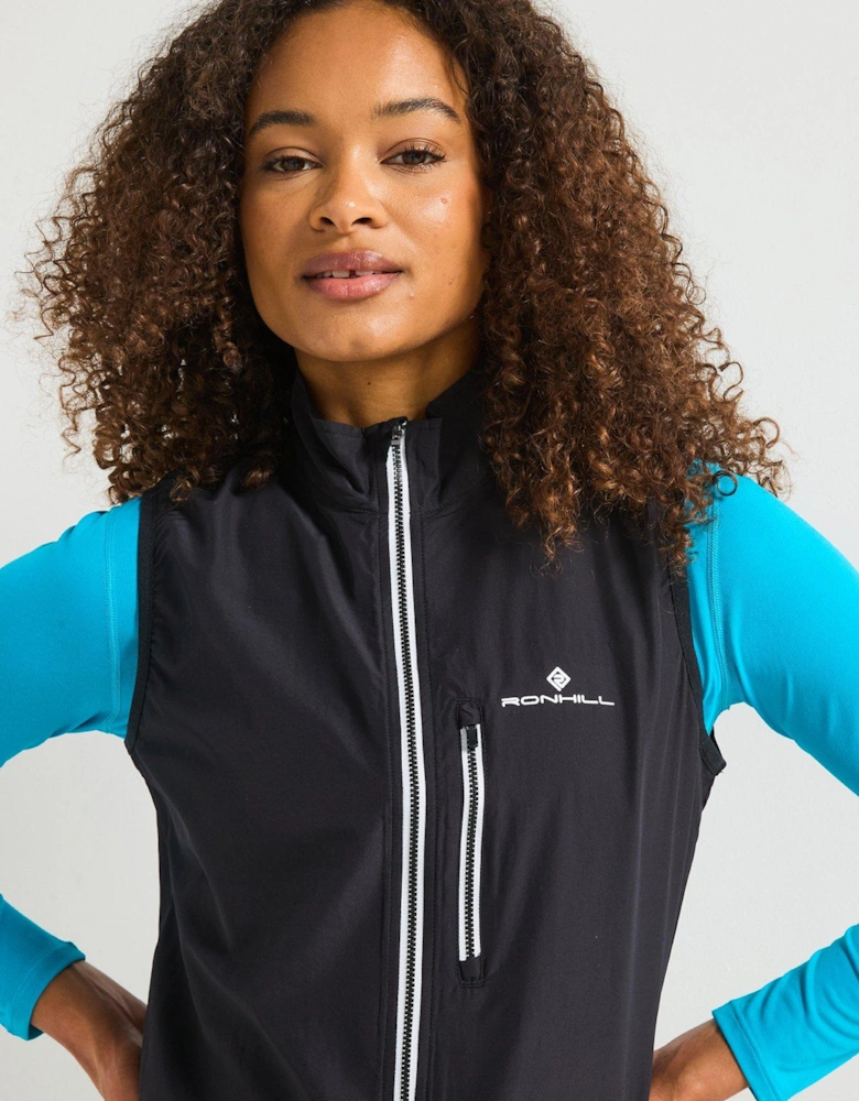 Womens Running Core Gilet - Black