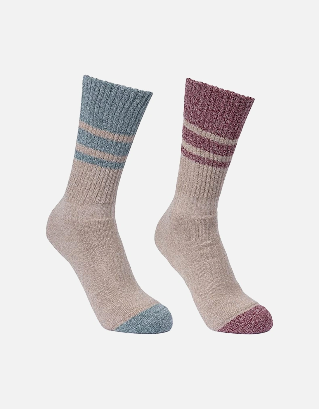 Womens/Ladies Hadley Hiking Boot Socks (2 Pairs), 6 of 5