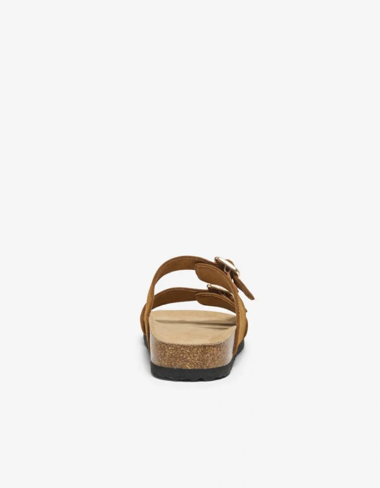 Women's Maxi 13 Strap Buckle Sandal Cognac